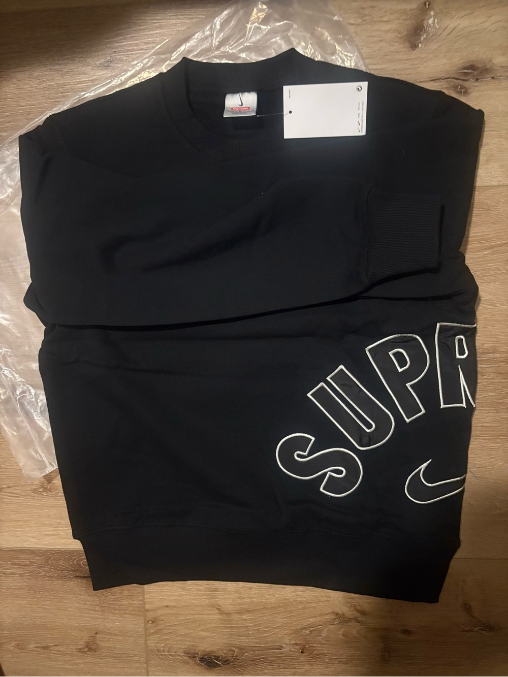 Supreme x Nike Black Crewneck size L